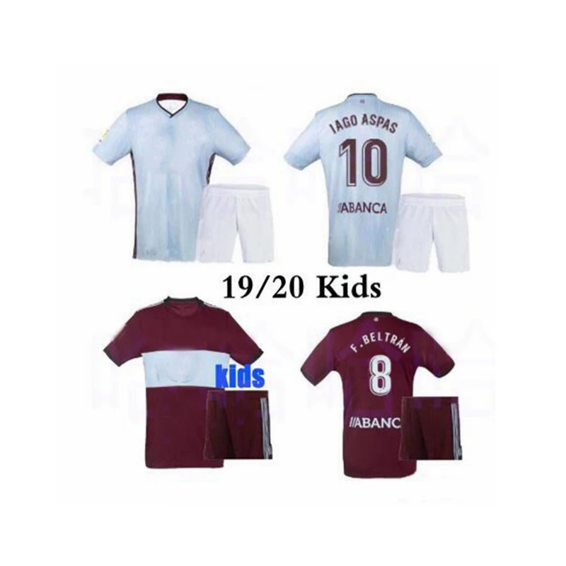 Mejor calidad 19 20 Celta Vigo Futbol sudadera conjunto para nionos 2019 de BONGONDA hogar caza халэко .....|Охотничьи жилеты| |