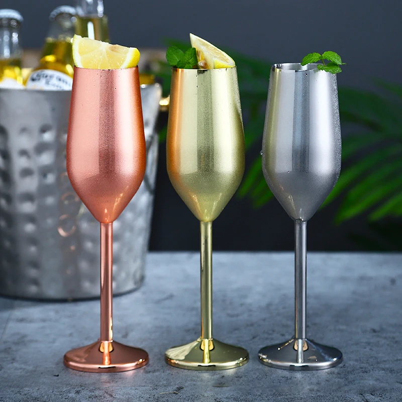 Stainless Steel Champagne Wine Glasses Picnics Barbecues Wedding Parties Birthday Celebration Home Kitchen Drinkware
Stainless Steel Champagne Wine Glasses Picnics Barbecues Wedding Parties Birthday Celebration Home Kitchen Drinkware