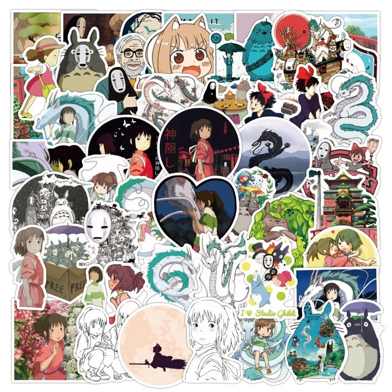 10/50pcs/pack Japanese Anime Miyazaki Hayao Spirited Away Stickers for Refrigerator Car Helmet Gift Bicycle Guitar Notebook
10/50pcs/pack Japanese Anime Miyazaki Hayao Spirited Away Stickers for Refrigerator Car Helmet Gift Bicycle Guitar Notebook