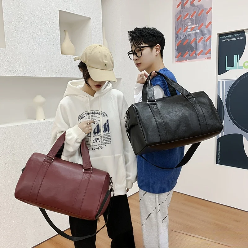 Sports and Fitness Luggage Bags PU Solid Color Hbag Yoga Swimming Bag Wet Dry Separation with Shoes Position Hbags
Sports and Fitness Luggage Bags PU Solid Color Hbag Yoga Swimming Bag Wet Dry Separation with Shoes Position Hbags