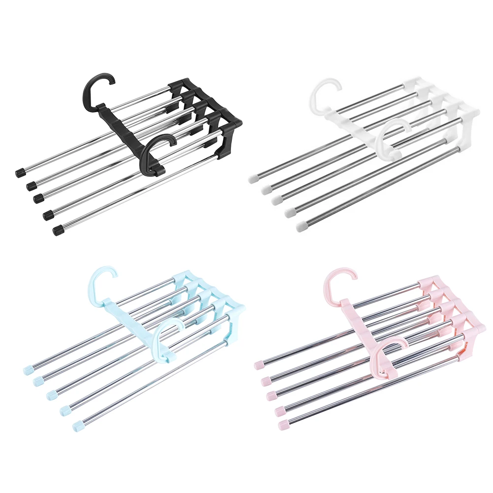 5 Layers Magic MultiFunctional Clothes Hangers Pant Rack Trousers Hanging Shelf Non-slip Clothing Organizer Storage Rack 
5 Layers Magic MultiFunctional Clothes Hangers Pant Rack Trousers Hanging Shelf Non-slip Clothing Organizer Storage Rack