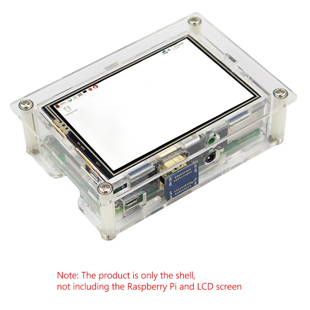 Acrylic Protective Case Transparent DIY Enclosure Kit for Raspberry Pi 3B+/3B 3.5 inch LCD Display Box
Acrylic Protective Case Transparent DIY Enclosure Kit for Raspberry Pi 3B+/3B 3.5 inch LCD Display Box