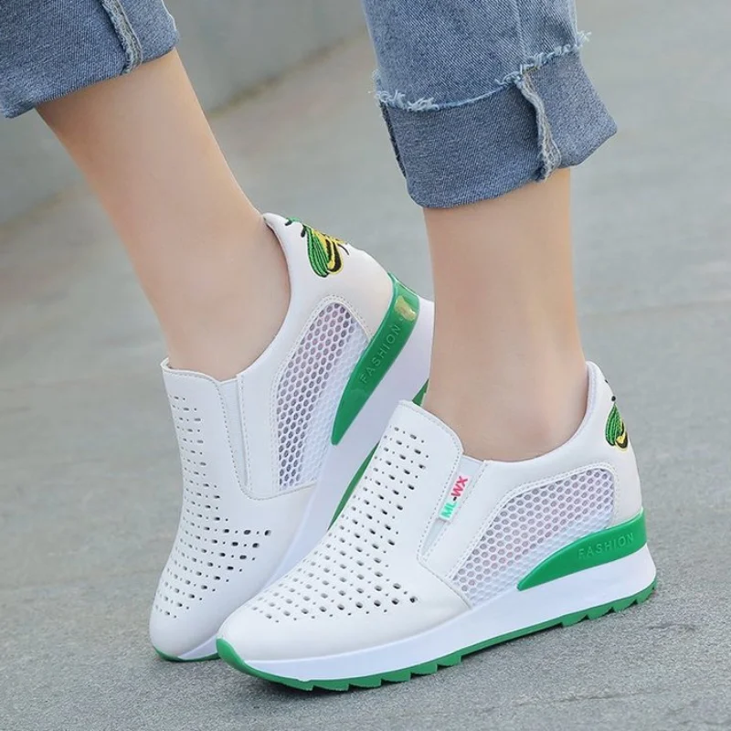 Women's Sports Shoes 2021 Women Comfortable Casual Shoes Summer Slip on Loafers Hollow Out Increasing Internal Height Sneakers
Women's Sports Shoes 2021 Women Comfortable Casual Shoes Summer Slip on Loafers Hollow Out Increasing Internal Height Sneakers