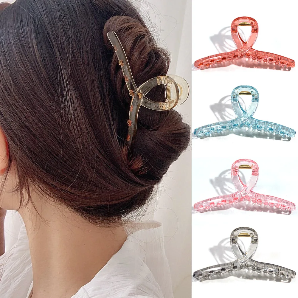 Ruoshui Woman Transparents Hair Claws Hairpins Women Hair Clips Korean Style Hair Accessories Hairgrip Headwear Chic Ornaments
Ruoshui Woman Transparents Hair Claws Hairpins Women Hair Clips Korean Style Hair Accessories Hairgrip Headwear Chic Ornaments