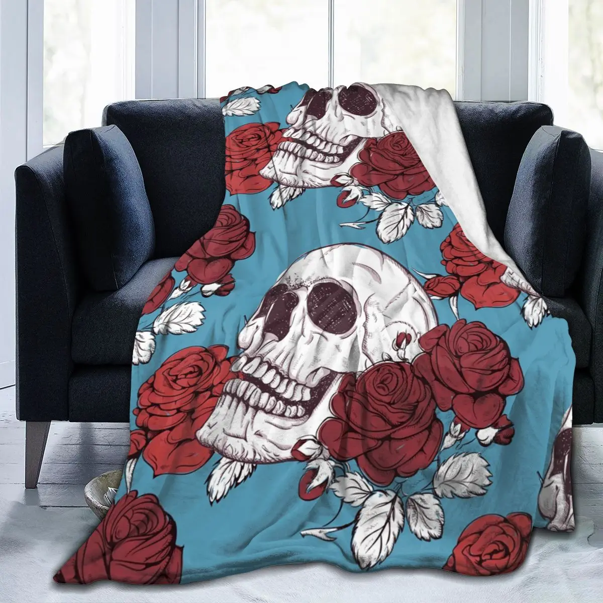 Floral Skull Design Soft Blankets For Bed Couch Sofa All Season Warm Fleece Blanket Throw Dropship Wholesale Flannel Throws 
Floral Skull Design Soft Blankets For Bed Couch Sofa All Season Warm Fleece Blanket Throw Dropship Wholesale Flannel Throws