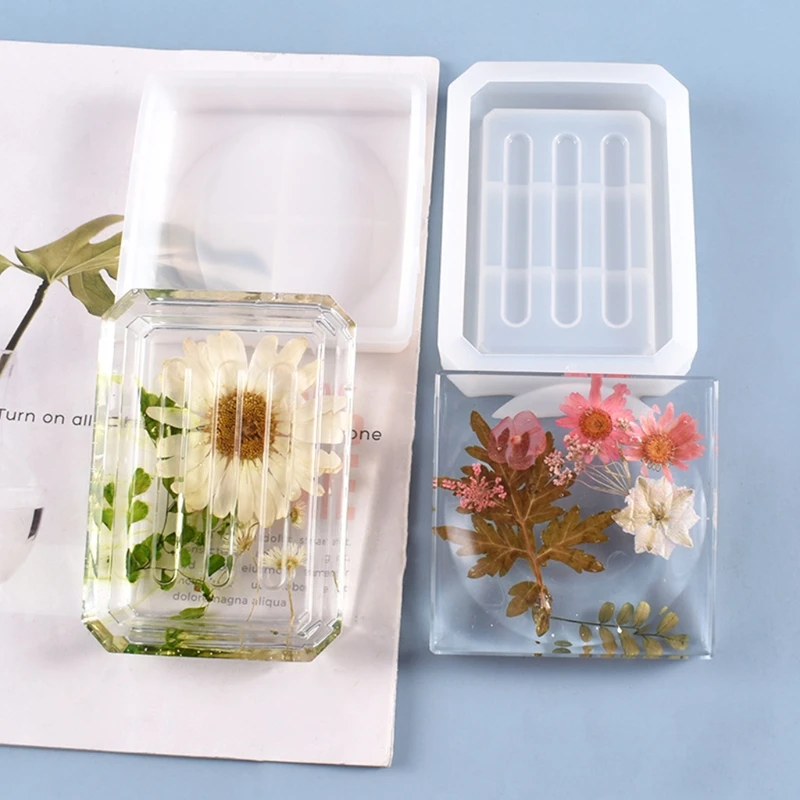 Soap Storage Box Silicone Mould DIY Crafts Container Decorations Making Tool Crystal Epoxy Resin Mold
Soap Storage Box Silicone Mould DIY Crafts Container Decorations Making Tool Crystal Epoxy Resin Mold