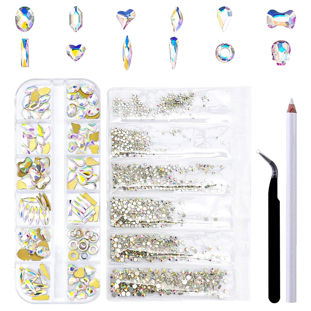 4colors 1440pcs Nail art crystal flat back rhinestone diamond gem 3D glitter DIY nail decoration for Nails Accessories Manicure
4colors 1440pcs Nail art crystal flat back rhinestone diamond gem 3D glitter DIY nail decoration for Nails Accessories Manicure