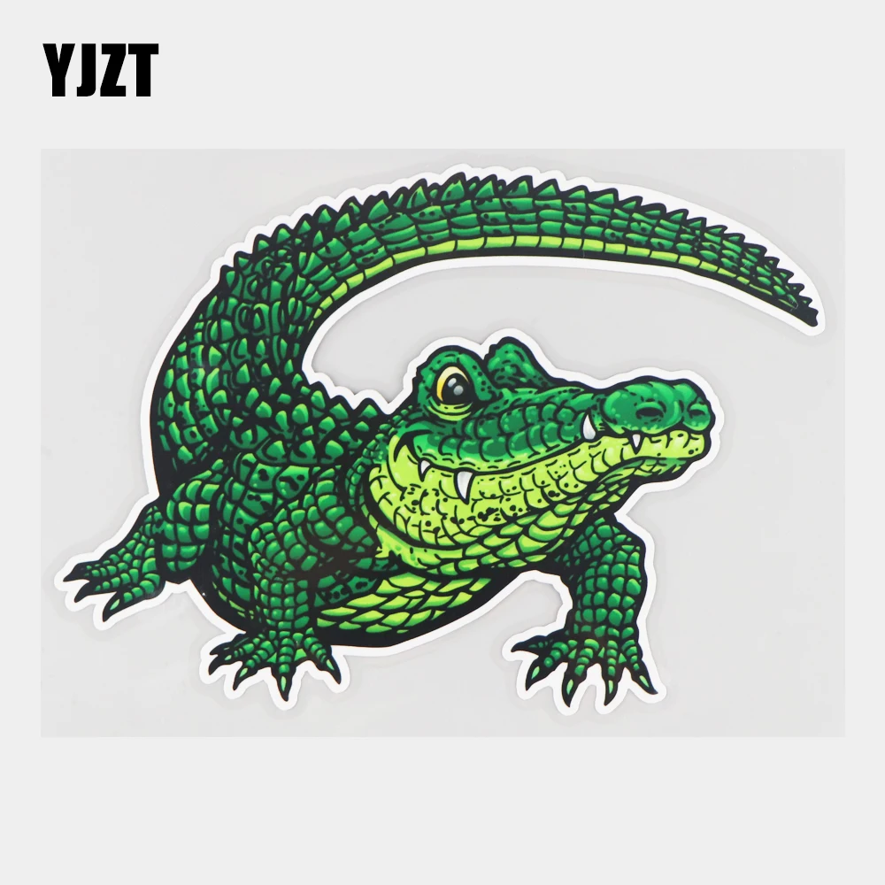 

YJZT 17,8 × 12,6 см Аллигаторы, Мультяшные украшения для кузова, автомобильные наклейки, креативная задняя фотография 21A-1024