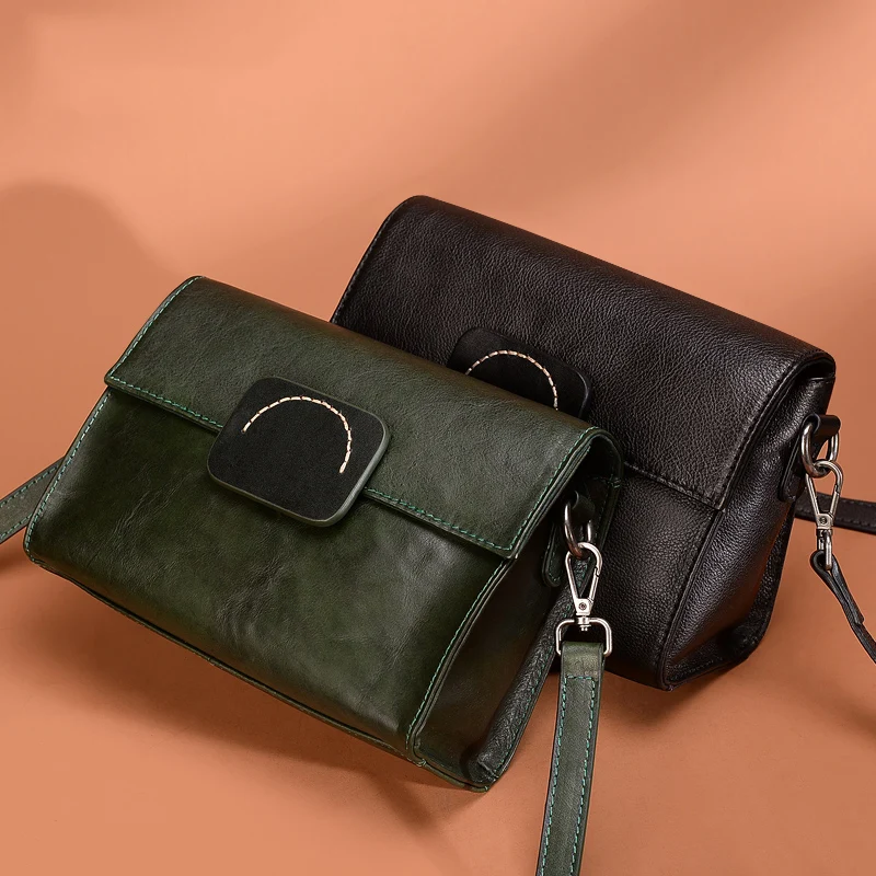 Difenise Top Layer Cowhide Leather Solid Color Square Bag Fashion Retro Small Single Shoulder Messenger Bag Lady Handbag
Difenise Top Layer Cowhide Leather Solid Color Square Bag Fashion Retro Small Single Shoulder Messenger Bag Lady Handbag