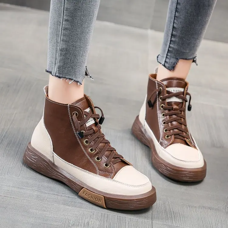 Women's Sports Boots Winter Shoes Woman Leather Ankle Boot Female Flat Casual Warm Footwear Retro Sneakers
Women's Sports Boots Winter Shoes Woman Leather Ankle Boot Female Flat Casual Warm Footwear Retro Sneakers