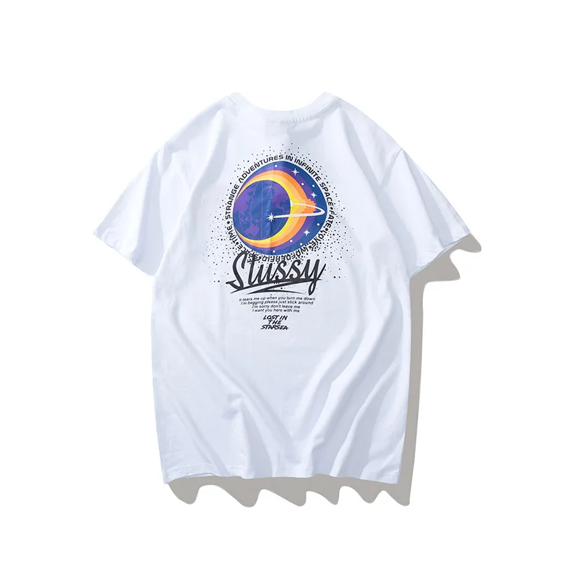 2021 Summer New Fashion Brand Printing Casual round Neck Same Earrings for Couple Short Sleeve T-shirt
2021 Summer New Fashion Brand Printing Casual round Neck Same Earrings for Couple Short Sleeve T-shirt