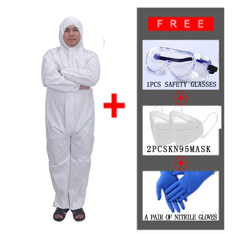 Chemical Protection Suit Work Clothes Safety Uniform Overalls Men Coveralls Workwear Waterproof Prevents Dust Non-woven Suit
Chemical Protection Suit Work Clothes Safety Uniform Overalls Men Coveralls Workwear Waterproof Prevents Dust Non-woven Suit