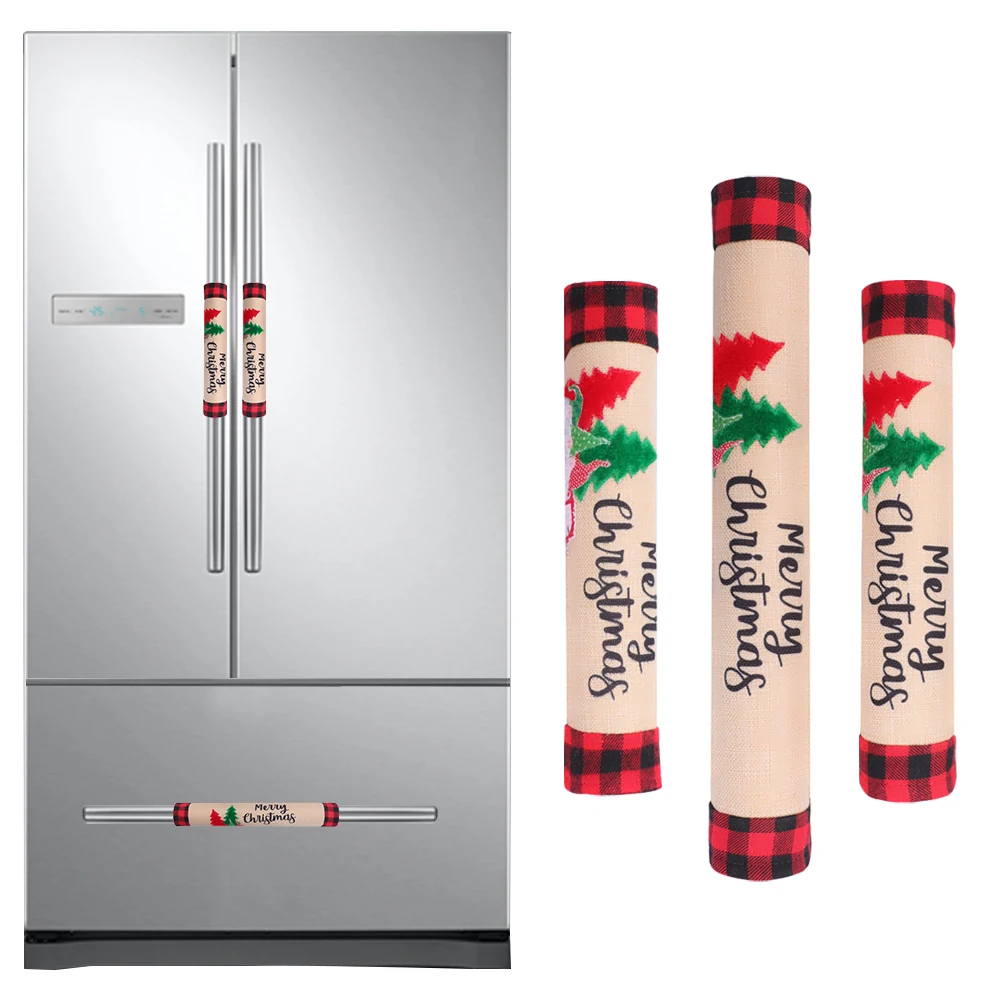 

2020 рождественские варежки, холодильник, микроволновая печь, автомобильные Трехкомпонентные предметы домашнего декора