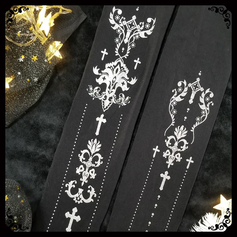 New Japanese Cute Lolita kawaii Dark Pantyhose Ode to the Cross Print Cute Stockings Women Young Girl Student Cosplay Stockings
New Japanese Cute Lolita kawaii Dark Pantyhose Ode to the Cross Print Cute Stockings Women Young Girl Student Cosplay Stockings