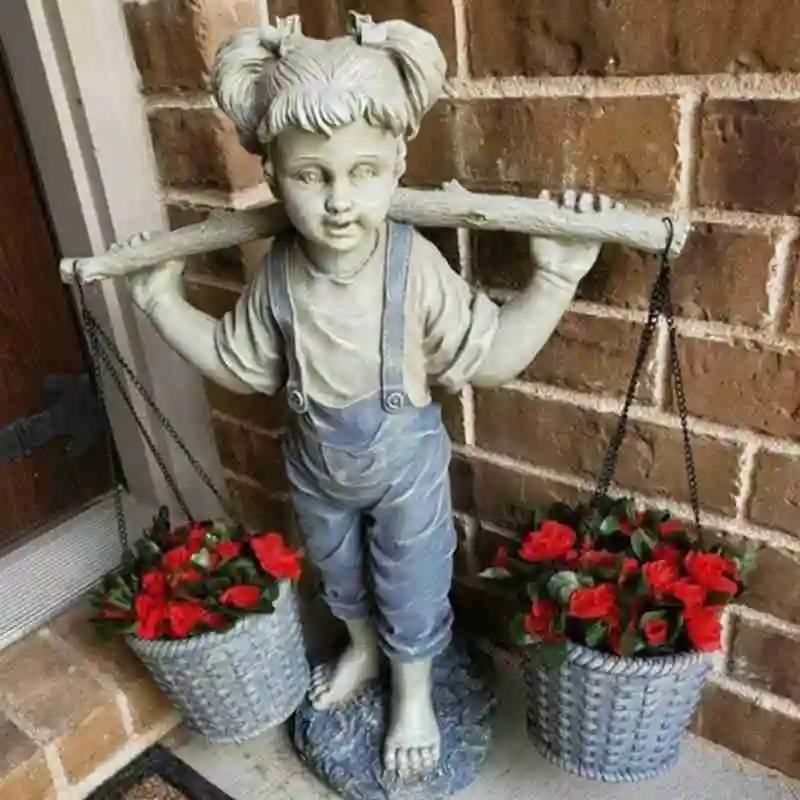 Little Girl Garden Statue Flower Pot Decoration Craft Decor Figure Sculpture Statues Home Y6T8
Little Girl Garden Statue Flower Pot Decoration Craft Decor Figure Sculpture Statues Home Y6T8