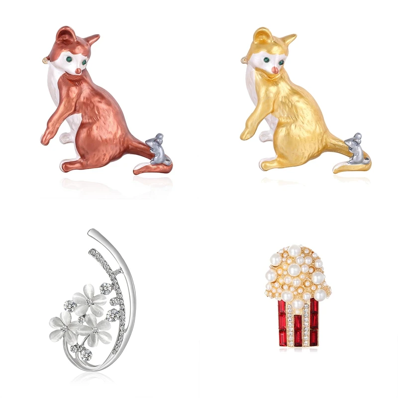 4Pcs Fashion Animal Collar Pin Coat Shirt Badge Accessories High-End Cute Brooch Dress Accessories
4Pcs Fashion Animal Collar Pin Coat Shirt Badge Accessories High-End Cute Brooch Dress Accessories