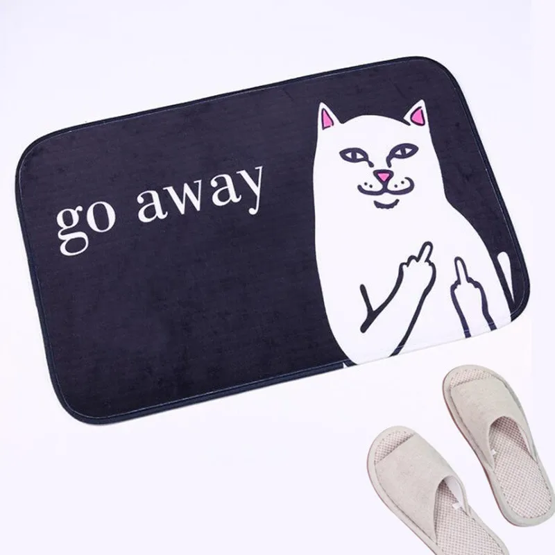 Floor Mat Door Mats Bath Mat English Letter Flannel Middle Finger Cat Printed Floor Mat Home Decor Funny Kitchen Mat
Floor Mat Door Mats Bath Mat English Letter Flannel Middle Finger Cat Printed Floor Mat Home Decor Funny Kitchen Mat