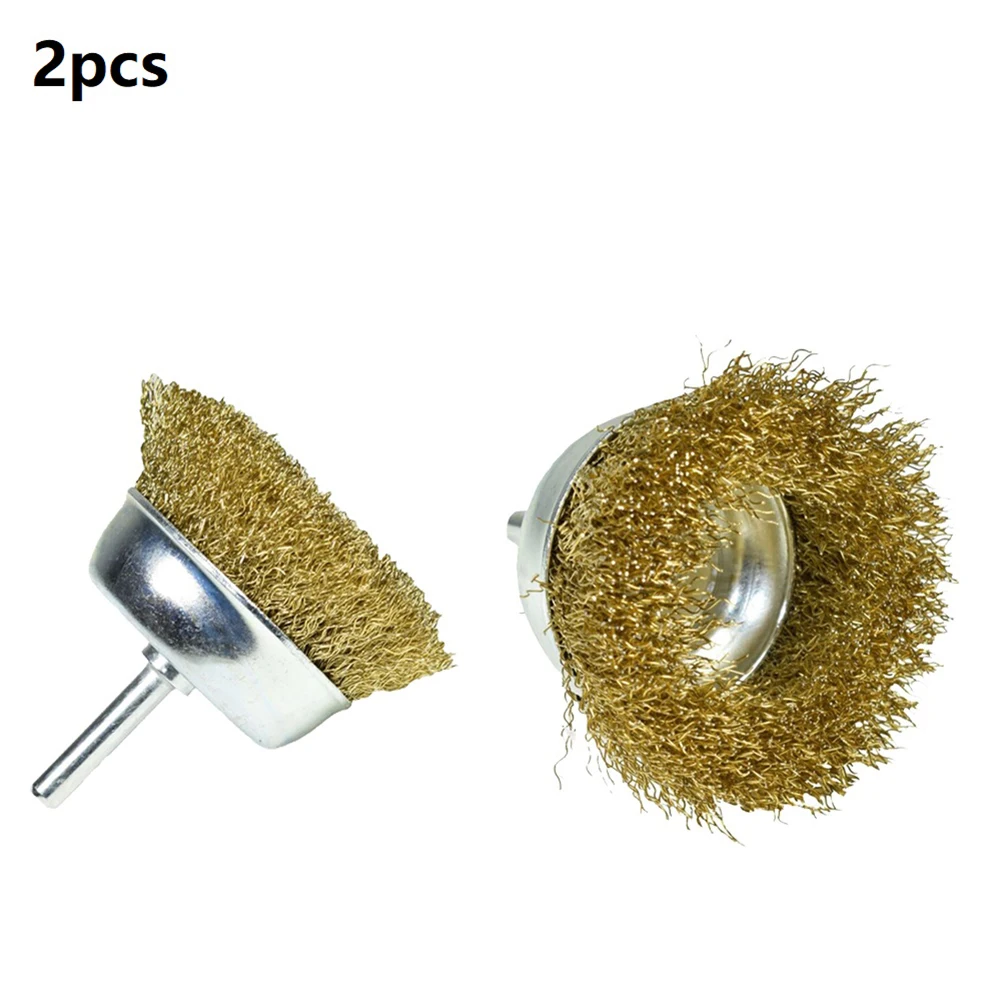 2Pcs 75mm Wire Cup Brush For Drills Steel Brass Coated Rust Paint Remover Polishing Cups Drill Bit For Metal Rust Removal Brush
2Pcs 75mm Wire Cup Brush For Drills Steel Brass Coated Rust Paint Remover Polishing Cups Drill Bit For Metal Rust Removal Brush
