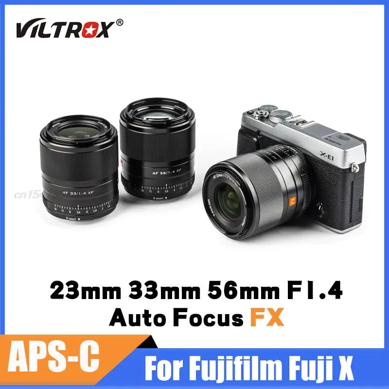 

Viltrox 23mm 33mm 56mm F1.4 XF Lens Auto Focus Large Aperture Portrait Lenses for Fujifilm Fuji X Mount Camera X-T4 X-T30 XT-3