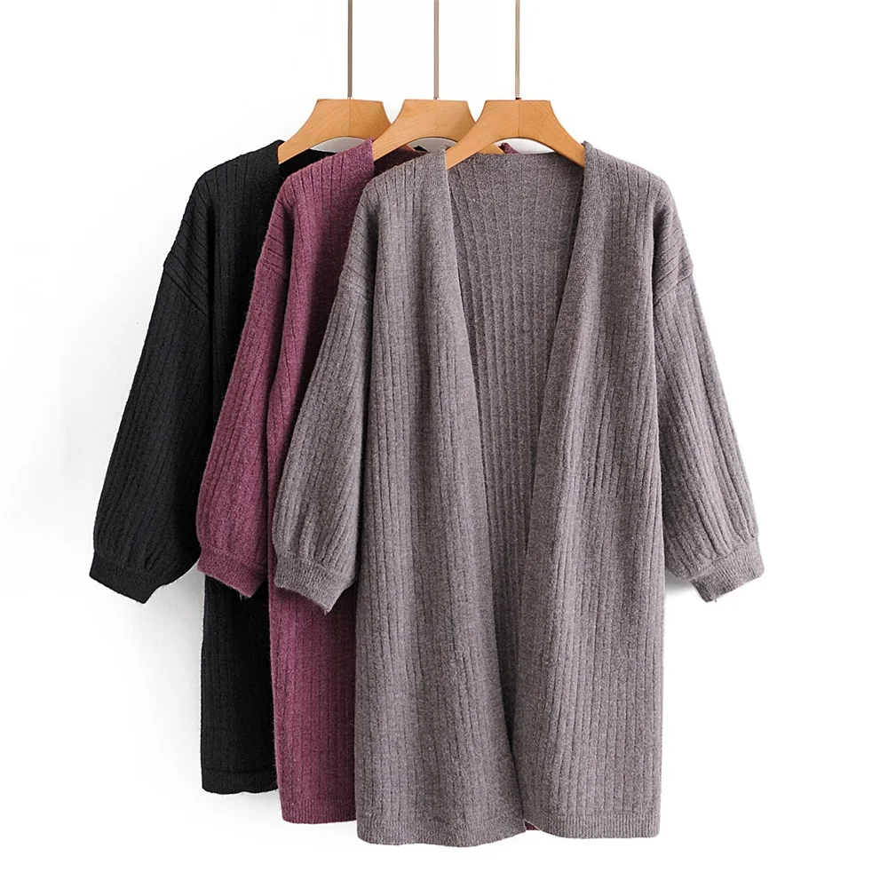 2021 autumn women's new lazy style V-neck lantern long-sleeved comfortable and versatile unbuttoned loose long cardigan sweater
2021 autumn women's new lazy style V-neck lantern long-sleeved comfortable and versatile unbuttoned loose long cardigan sweater