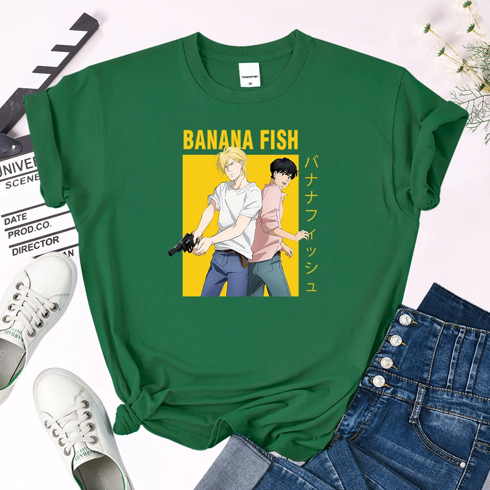 T Shirt Women'S Anime Banana Fish Ash Lynx Eiji Okumura Print Top Women Japan Style O-Neck Tshirt Oversize Cozy Fitted Loose Tee
T Shirt Women'S Anime Banana Fish Ash Lynx Eiji Okumura Print Top Women Japan Style O-Neck Tshirt Oversize Cozy Fitted Loose Tee