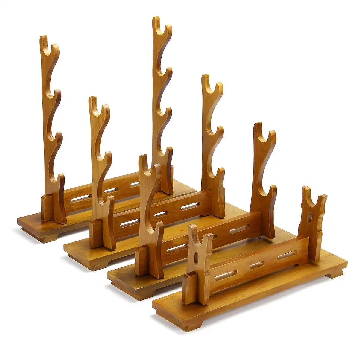 1/2/3/4 Tier Solid Wood Katana Samurai Sword Holder Display Stand Hanger Vintage Home Decoration Wooden Storage Rack Bracket
1/2/3/4 Tier Solid Wood Katana Samurai Sword Holder Display Stand Hanger Vintage Home Decoration Wooden Storage Rack Bracket
