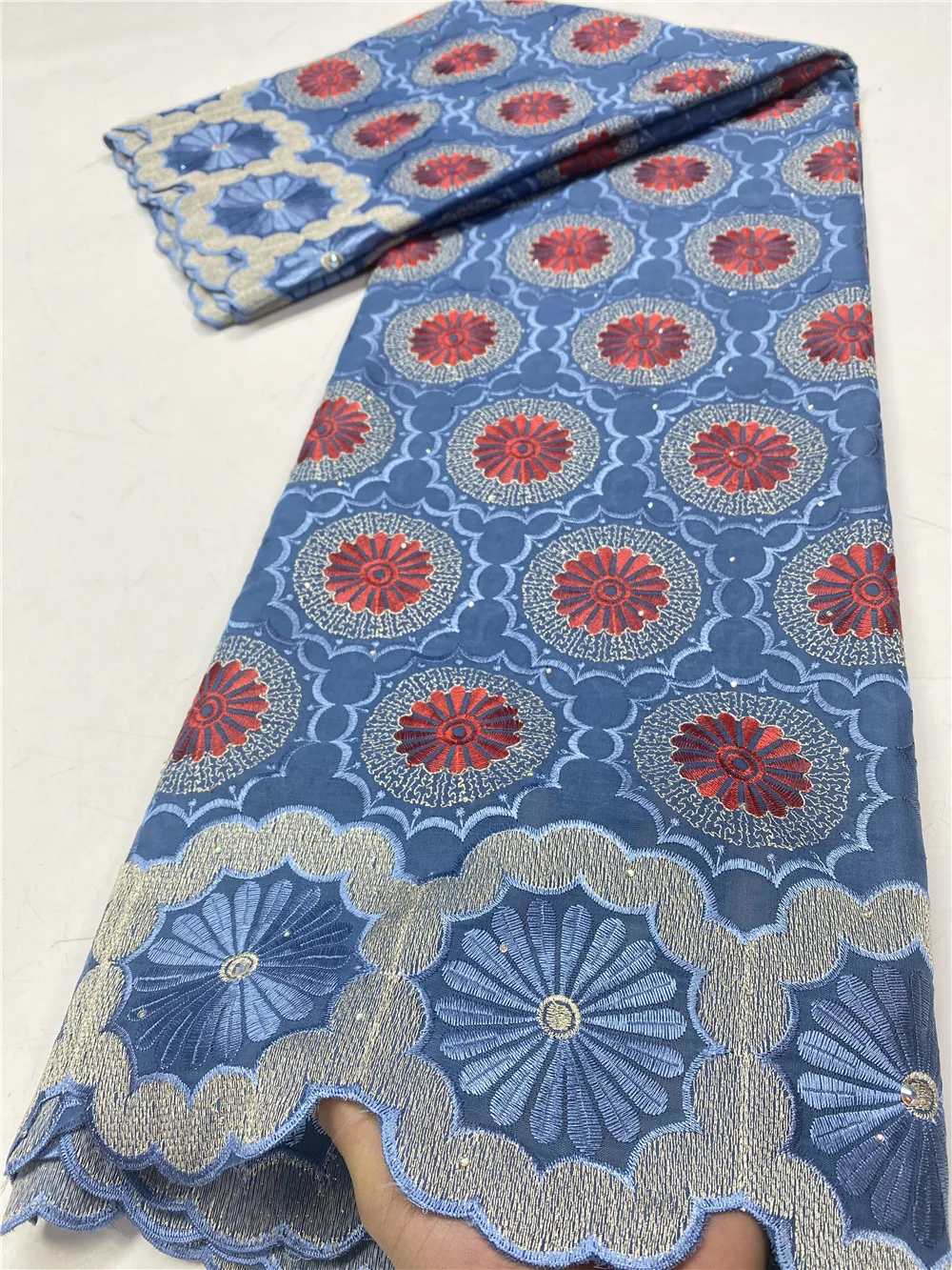 NI.AI High Quality Stones Swiss Voile Laces In Switzerland Cotton African Dry Cotton Lace Fabric Nigerian Man Voile Lace 3849B
NI.AI High Quality Stones Swiss Voile Laces In Switzerland Cotton African Dry Cotton Lace Fabric Nigerian Man Voile Lace 3849B
