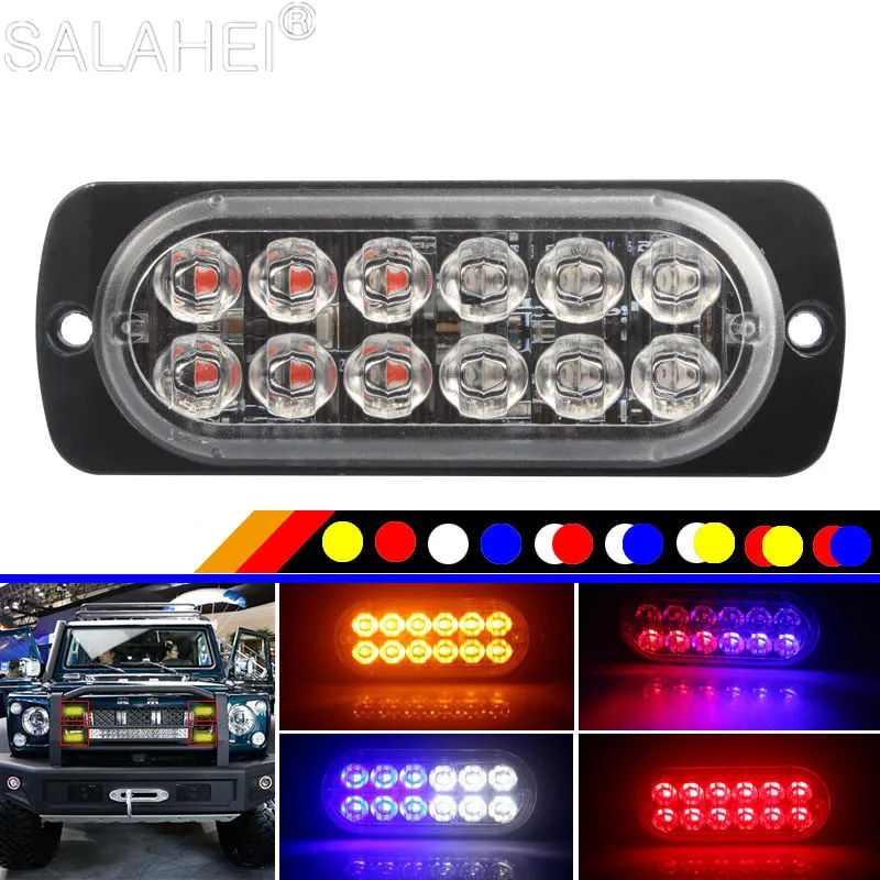 12 LED Flash Emergency Warning Light Waterproof For Car Truck Motorcycle Side 18 Strobe Modes Flashing Light 12V-24V Bright Lamp
12 LED Flash Emergency Warning Light Waterproof For Car Truck Motorcycle Side 18 Strobe Modes Flashing Light 12V-24V Bright Lamp