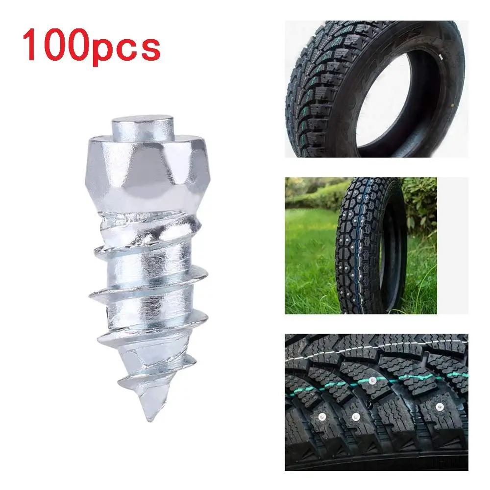 100Pcs 12 mm Carbide Screw Tire Studs Snow Spikes Anti-Slip Anti-ice for Car/SUV/ATV/UTV with Installation Tool
100Pcs 12 mm Carbide Screw Tire Studs Snow Spikes Anti-Slip Anti-ice for Car/SUV/ATV/UTV with Installation Tool