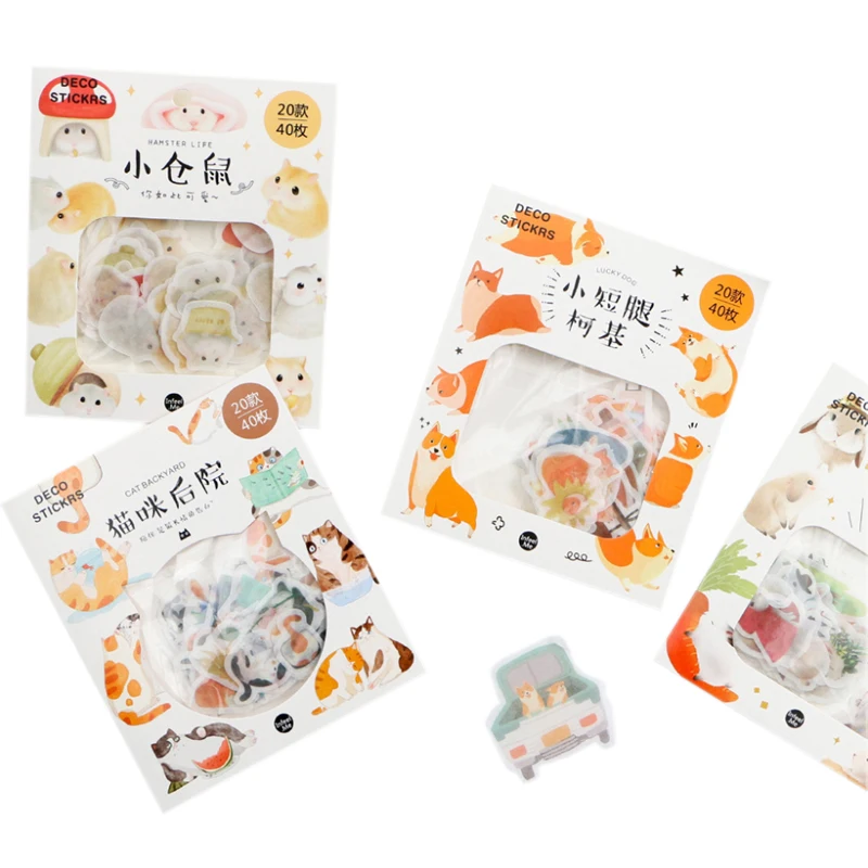 40pcs/pack Kawaii Animal series sticker label Stickers Scrapbooking Self-adhesive Stickers DIY Decoration Diary Stickers
40pcs/pack Kawaii Animal series sticker label Stickers Scrapbooking Self-adhesive Stickers DIY Decoration Diary Stickers