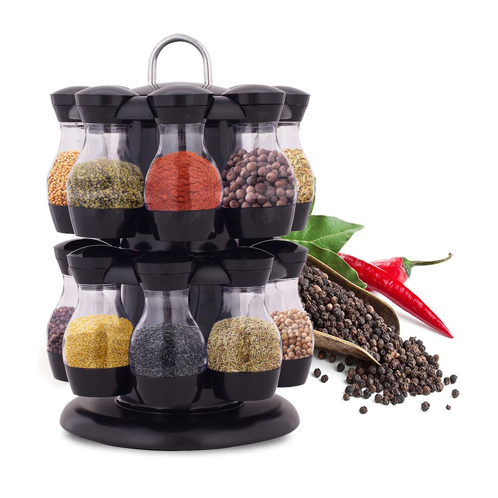 Rotatable Seasoning Rack Set Seasoning Jar Box Restaurant Kitchen Moisture-proof Supplies Containers Condiment Pot
Rotatable Seasoning Rack Set Seasoning Jar Box Restaurant Kitchen Moisture-proof Supplies Containers Condiment Pot
