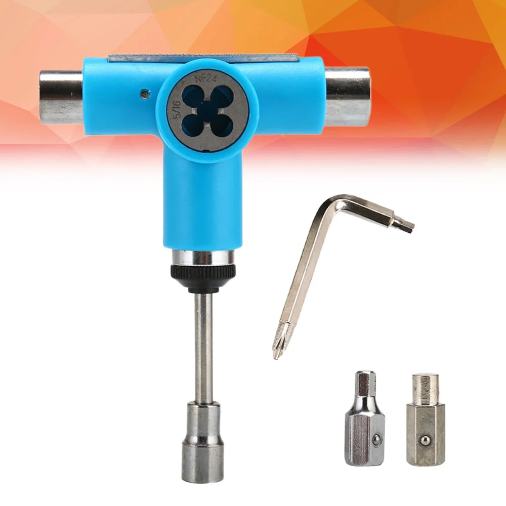 All-In-One Multifunctional Portable T-tool Tools Set Skateboard Tool for Skateboards Longboards Mini Skateboards and Cruis
All-In-One Multifunctional Portable T-tool Tools Set Skateboard Tool for Skateboards Longboards Mini Skateboards and Cruis