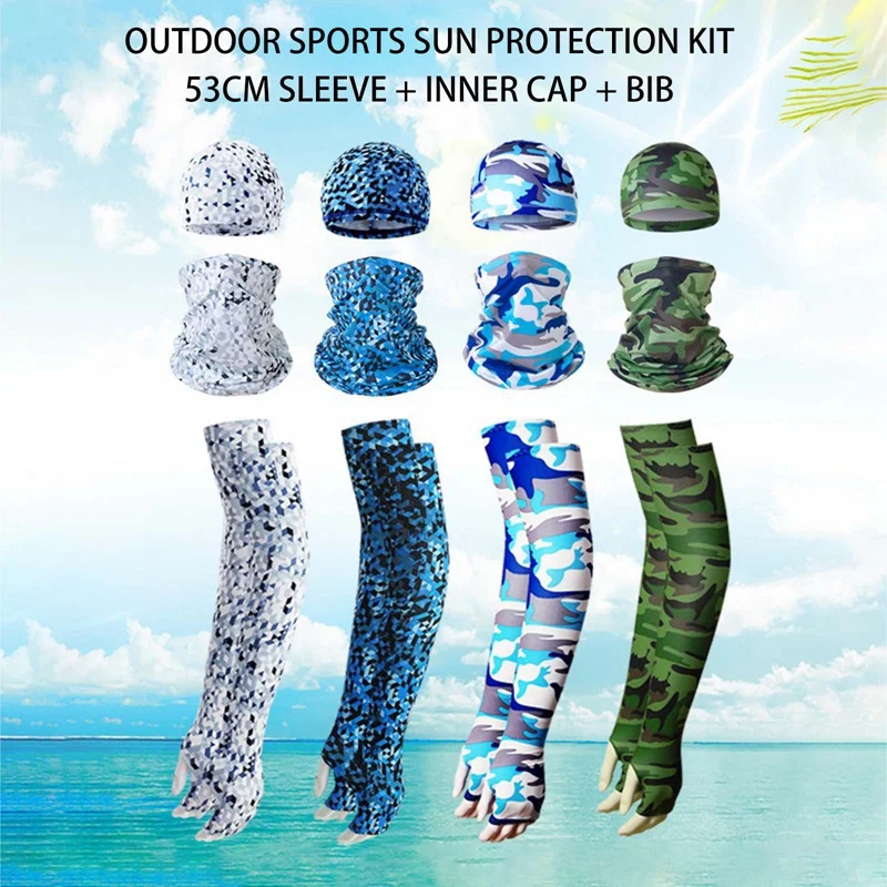 1Set Fishing Arm Cooling Sleeves with Headscarf, Arm Warmers With Thumb Hole for Men Outdoor Activities Cycling Equipment
1Set Fishing Arm Cooling Sleeves with Headscarf, Arm Warmers With Thumb Hole for Men Outdoor Activities Cycling Equipment