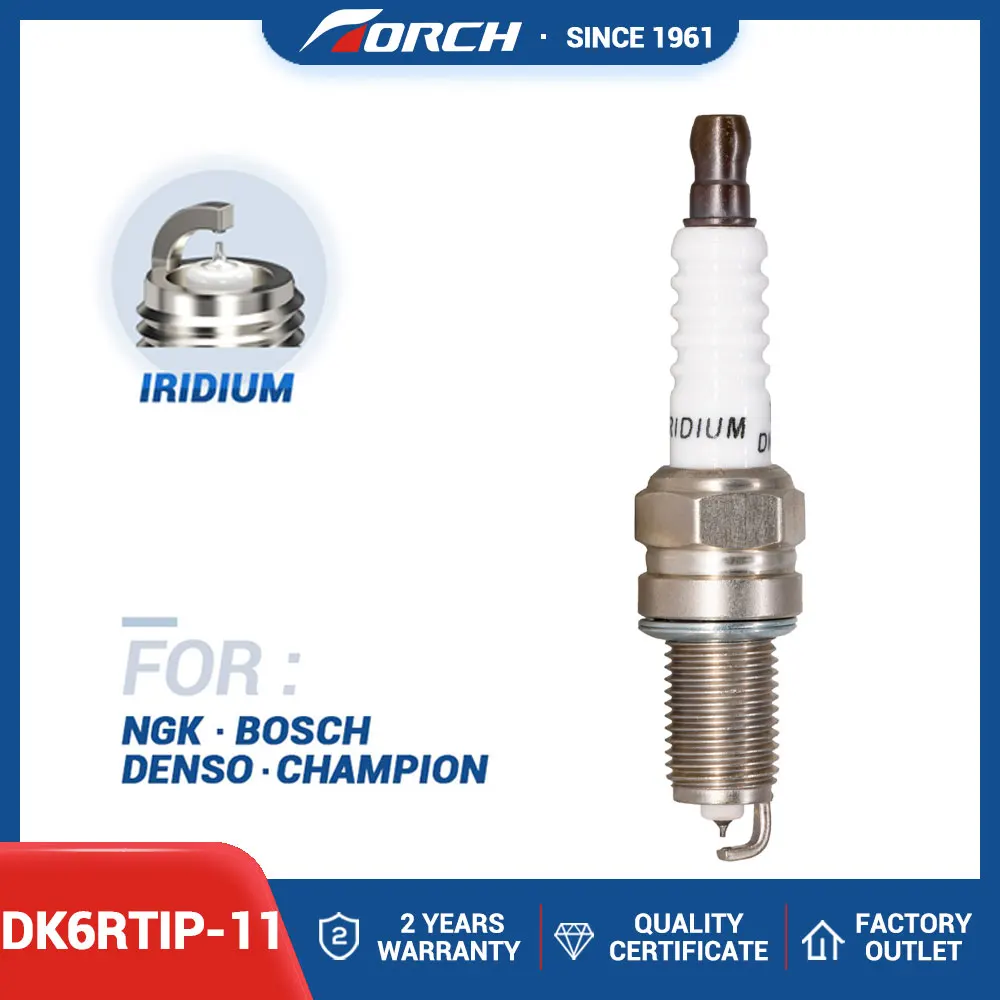 Ignition System Candles Torch DK6RTIP-11 Iridium Platinum Spark Plug for Denso ZXU20PR11 Candle IKR6G11
Ignition System Candles Torch DK6RTIP-11 Iridium Platinum Spark Plug for Denso ZXU20PR11 Candle IKR6G11