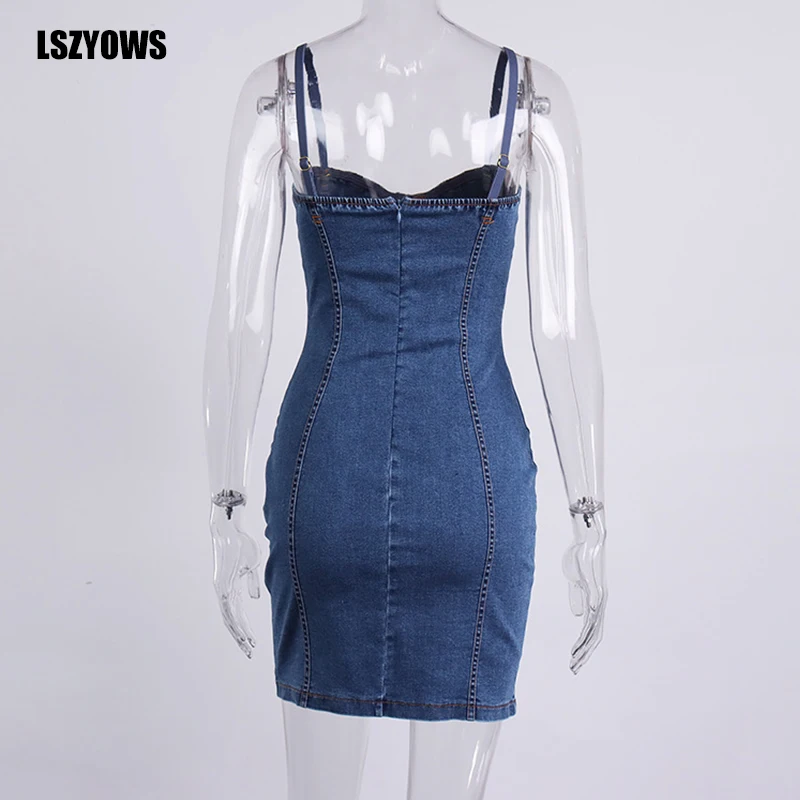 2021 Denim Spaghetti Straps Summer Dress Strapless Sleeveless Mini Club Party Dress Women Casual Bodycon Jeans Dresses Vestidos
2021 Denim Spaghetti Straps Summer Dress Strapless Sleeveless Mini Club Party Dress Women Casual Bodycon Jeans Dresses Vestidos