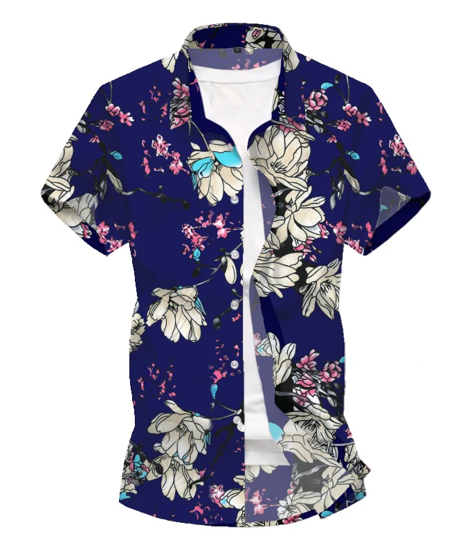 2020 High Quality Men's Beach Shirt Hawaii Short Sleeve Slim Casual Flower Shirt
2020 High Quality Men's Beach Shirt Hawaii Short Sleeve Slim Casual Flower Shirt