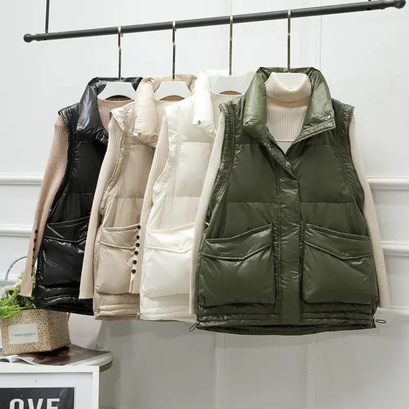 2021 New Down Jacket Women Light And Thin European Station Down Vest Women Short White Duck Down Outer Wear Vest
2021 New Down Jacket Women Light And Thin European Station Down Vest Women Short White Duck Down Outer Wear Vest