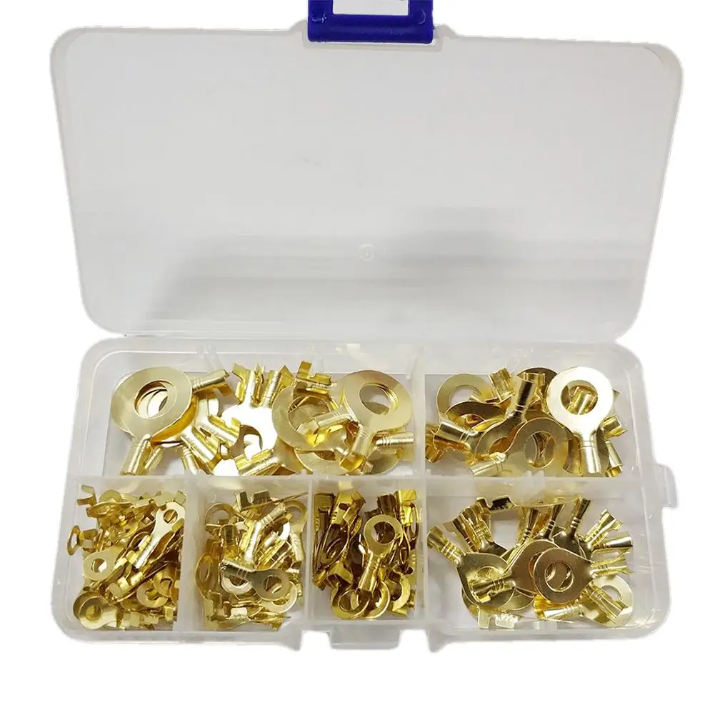 150PCS /Set DJ431 Round Terminal Block Cold-Pressed Connector O-Type Tab Wiring Nose Copper Nose Combination Set Car Accessories
150PCS /Set DJ431 Round Terminal Block Cold-Pressed Connector O-Type Tab Wiring Nose Copper Nose Combination Set Car Accessories
