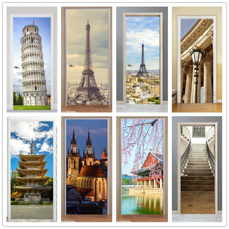 Самоклеящаяся архитектурная наклейка на дверь, домашний декор, дверная крышка, настенные наклейки, настенный постер, обои
Самоклеящаяся архитектурная наклейка на дверь, домашний декор, дверная крышка, настенные наклейки, настенный постер, обои