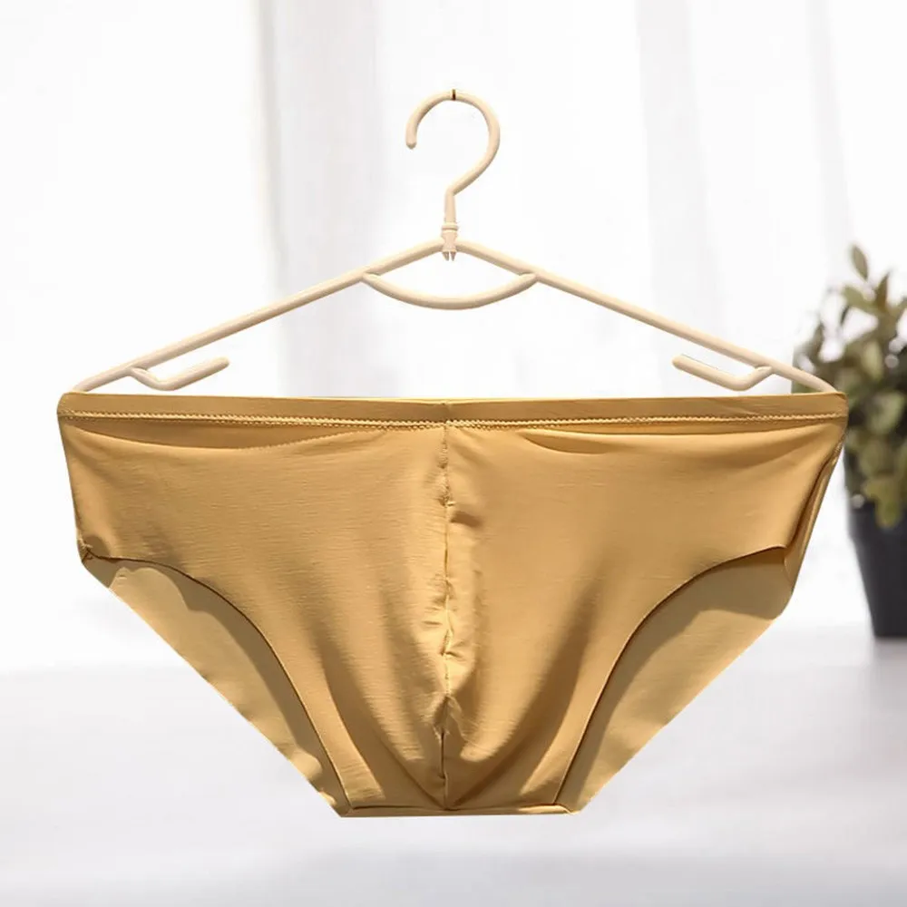 Ice Silk Men Underwear Seamless Nylon Briefs Mid Waist Ultra-thin Gay Sexy Underwear Pouch One Piece Calzoncillos
Ice Silk Men Underwear Seamless Nylon Briefs Mid Waist Ultra-thin Gay Sexy Underwear Pouch One Piece Calzoncillos