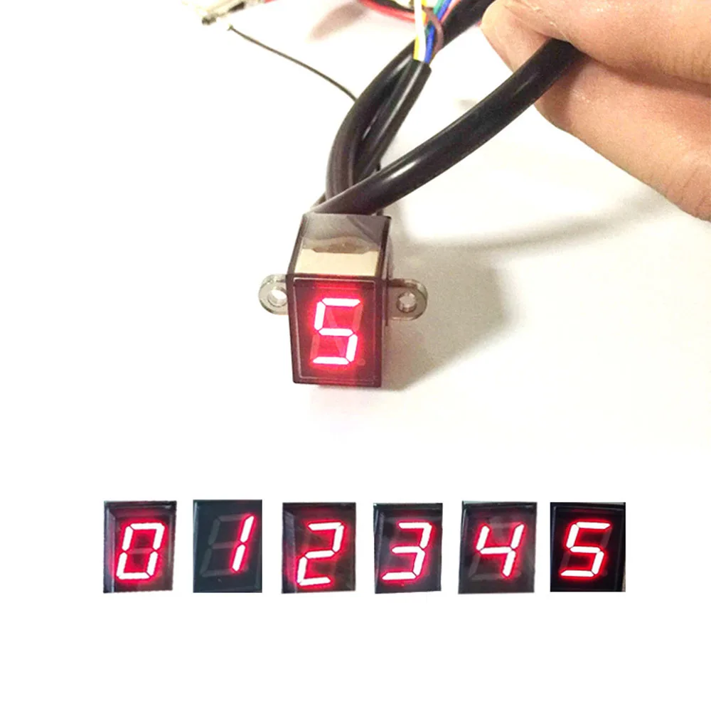 Motorcycle Display Indicator 1-5 Speed Gear Digital Waterproof Direct Mount With Blue And Red Lights Accessories High Quality
Motorcycle Display Indicator 1-5 Speed Gear Digital Waterproof Direct Mount With Blue And Red Lights Accessories High Quality