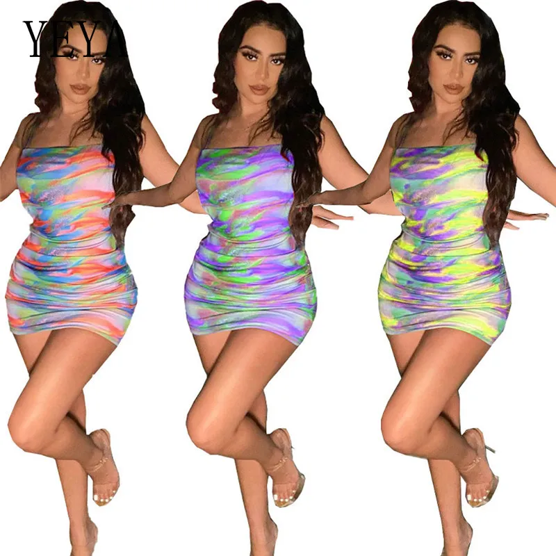 YEYA Spaghetti Strap Dresses Print Tie Dye Sleeveless Off Shoulder Package Hip Sexy Nightclub Party Casual Skinny Mini Bodycon
YEYA Spaghetti Strap Dresses Print Tie Dye Sleeveless Off Shoulder Package Hip Sexy Nightclub Party Casual Skinny Mini Bodycon