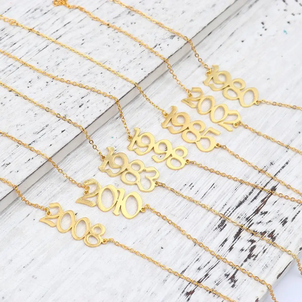 New Stainless Steel Anklet 2000-2020 Birth Year Leg Chain Gold Color Jewelry for Women Summer Foot Bracelets Jewelry Gifts
New Stainless Steel Anklet 2000-2020 Birth Year Leg Chain Gold Color Jewelry for Women Summer Foot Bracelets Jewelry Gifts