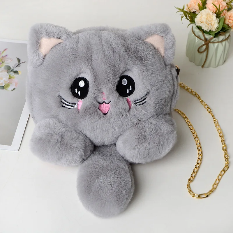 Women Kawaii Plush Messenger Bag Cute Cat Coin purse Girl Cartoon Fur Shoulder bag Toy Sleep Pillow Gift
Women Kawaii Plush Messenger Bag Cute Cat Coin purse Girl Cartoon Fur Shoulder bag Toy Sleep Pillow Gift
