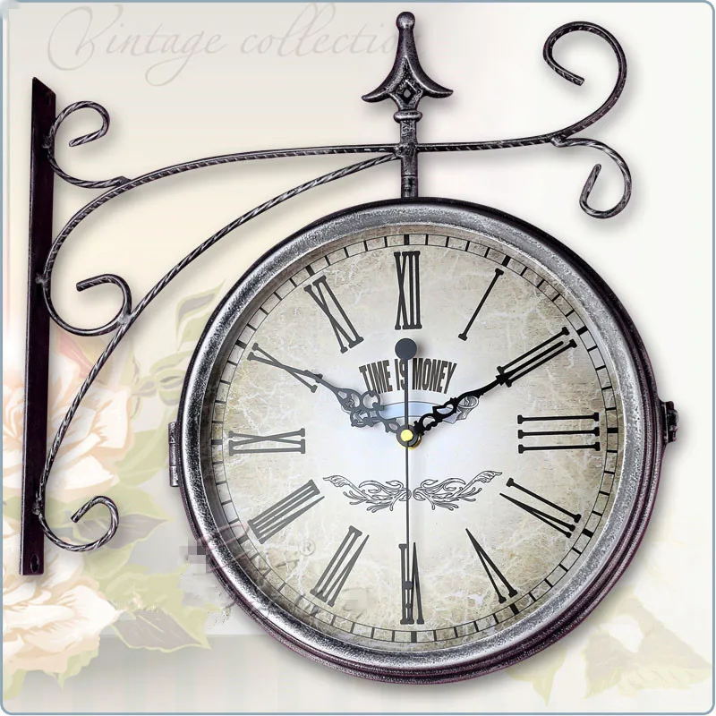 Metal double faced clock large living room creative Roman digital clock decoration double faced clock electronic clock
Metal double faced clock large living room creative Roman digital clock decoration double faced clock electronic clock