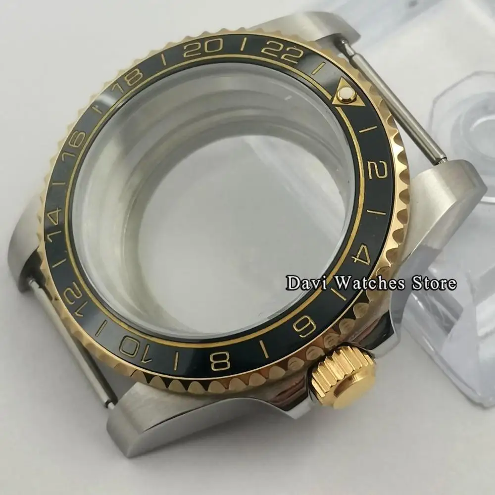 New 40mm Silver Watch Case With Black Ceramics Bezel Fit NH35 NH35A NH36 Movement Sapphire Glass Seeing Through Backcover Case
New 40mm Silver Watch Case With Black Ceramics Bezel Fit NH35 NH35A NH36 Movement Sapphire Glass Seeing Through Backcover Case