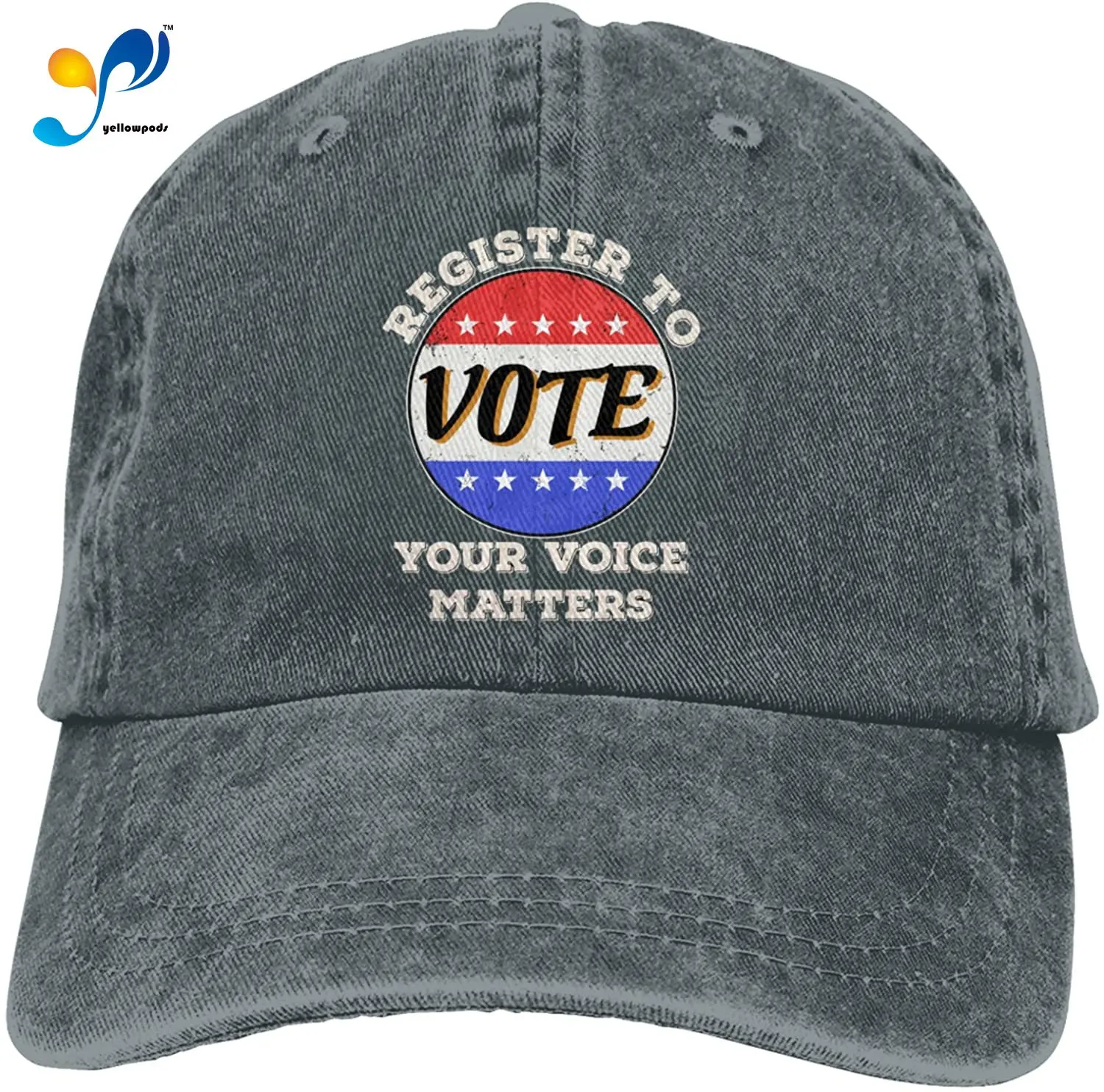 Register To Vote Your Voice Matters Hat Vintage Denim Baseball Caps Cotton Dad Hat Adjustable Sandwich Hat
Register To Vote Your Voice Matters Hat Vintage Denim Baseball Caps Cotton Dad Hat Adjustable Sandwich Hat