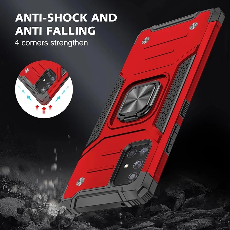 Magnetic Metal Finger Ring Stand Shockproof Case For Samsung Galaxy A51 A71 5G A21 A11 A21s A30 A50 A70 A10s A20s A41 Back Cover
Magnetic Metal Finger Ring Stand Shockproof Case For Samsung Galaxy A51 A71 5G A21 A11 A21s A30 A50 A70 A10s A20s A41 Back Cover