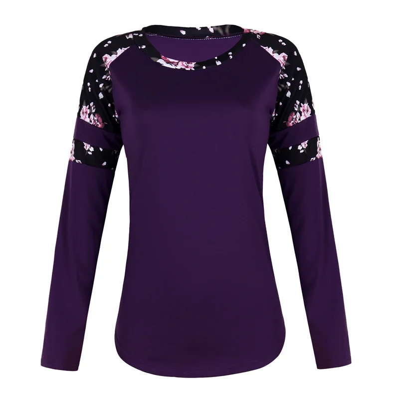 Women Patchwork Floral Printing T-shirt Casual Round Neck Loose Tops Plus Size S-5xl Chemise Femme Manche Longue Rz*
Women Patchwork Floral Printing T-shirt Casual Round Neck Loose Tops Plus Size S-5xl Chemise Femme Manche Longue Rz*