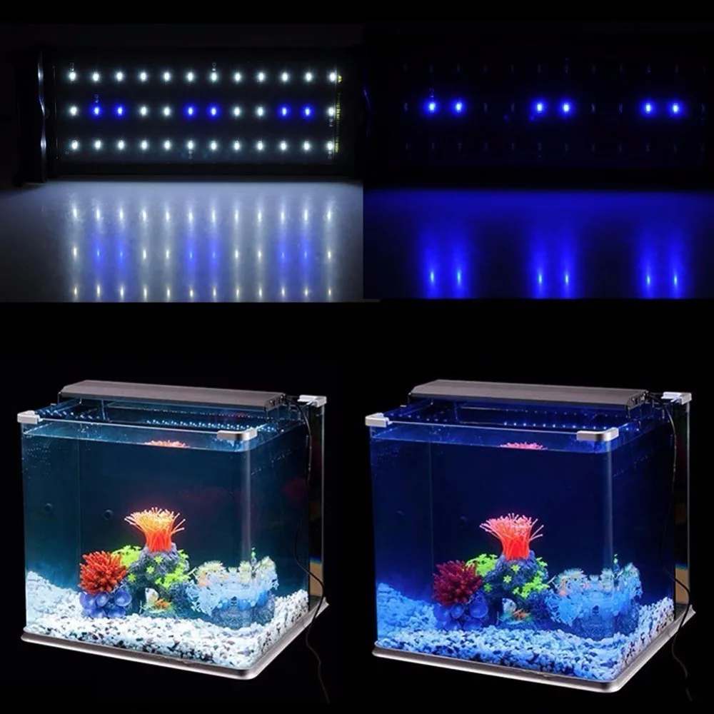 Nicrew 28-50cm Aquarium LED Lighting Fish Tank Light Lamp with Extendable Brackets 30 White 6 Blue LEDs Fits for Aquarium
Nicrew 28-50cm Aquarium LED Lighting Fish Tank Light Lamp with Extendable Brackets 30 White 6 Blue LEDs Fits for Aquarium